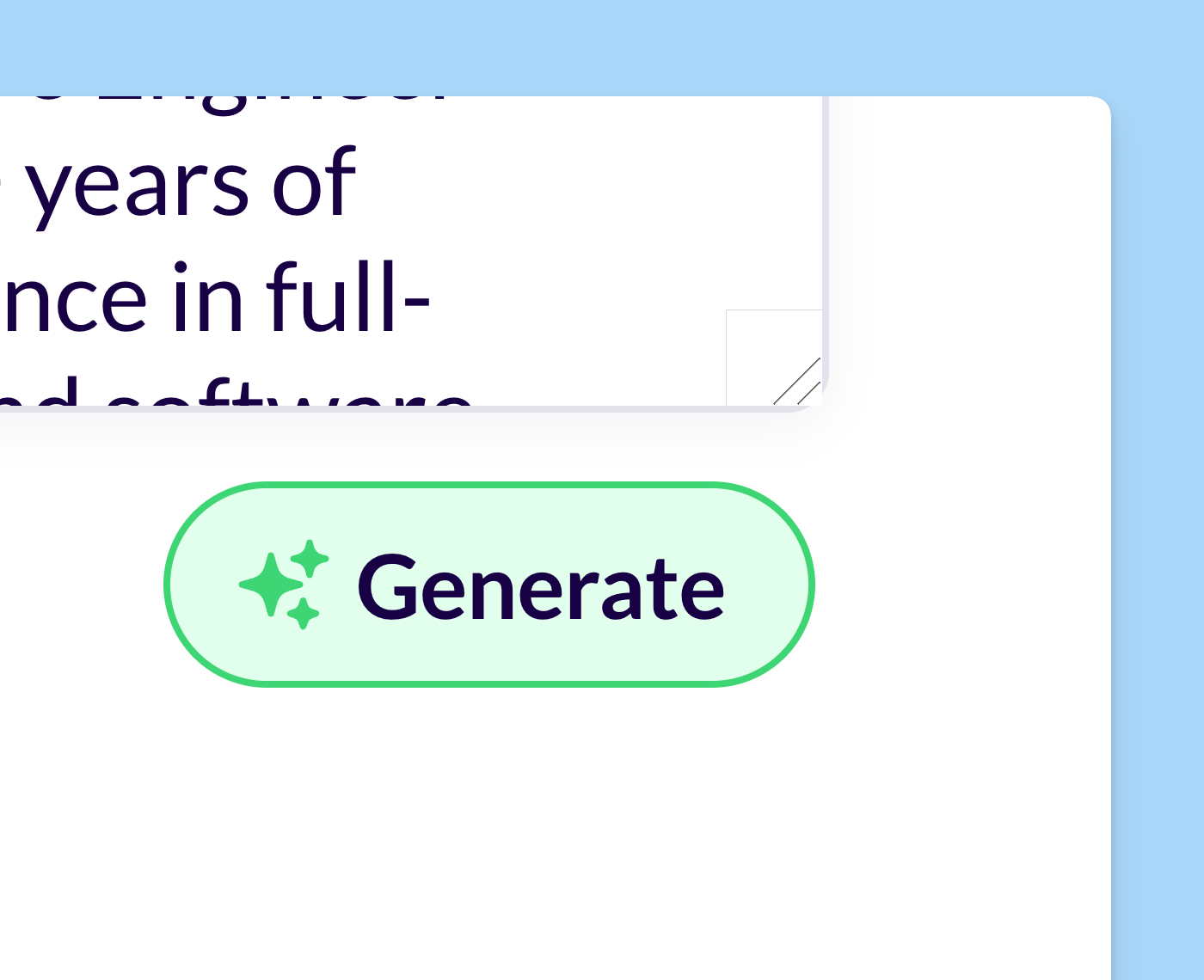 Create a resume headline fast