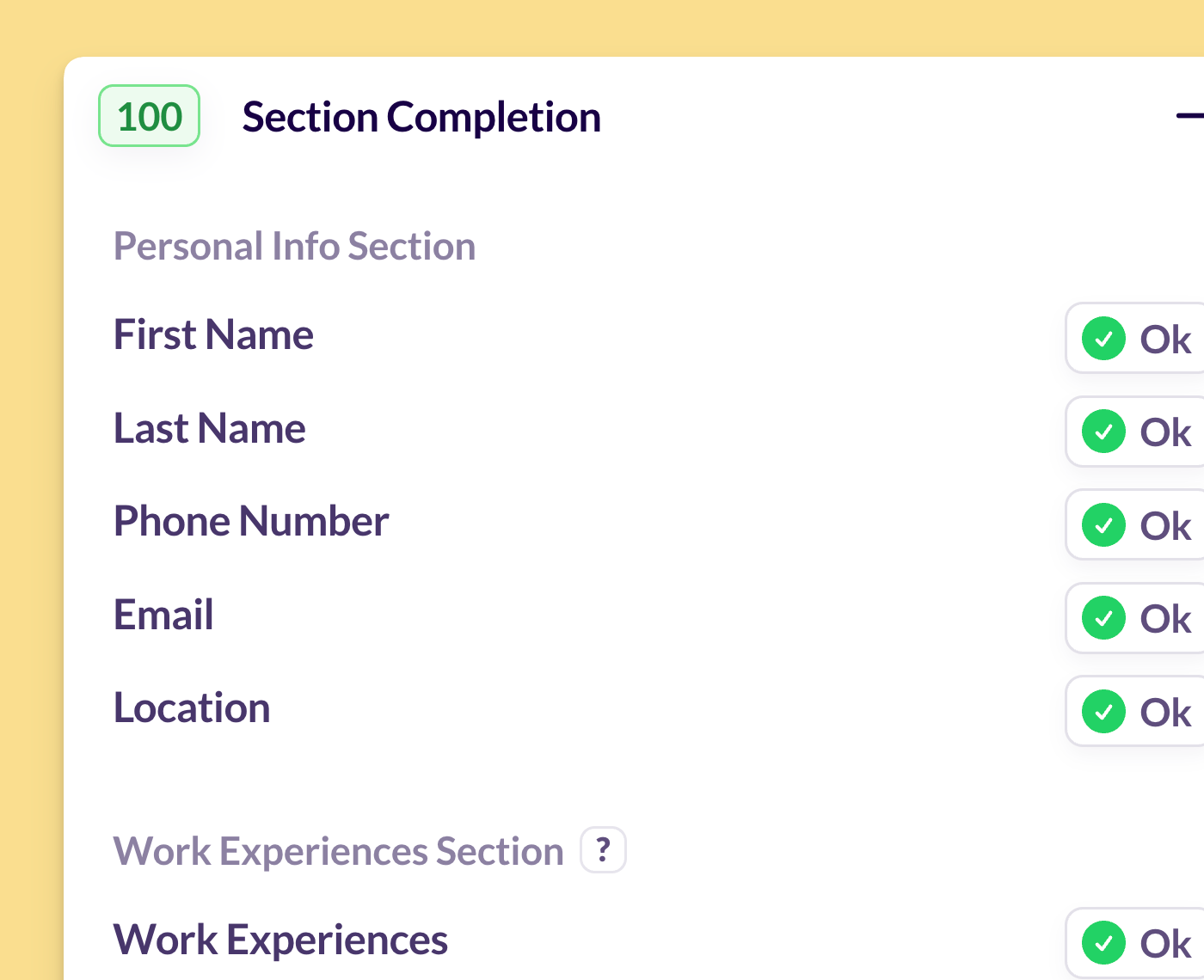 Ensure Your Resume is Complete