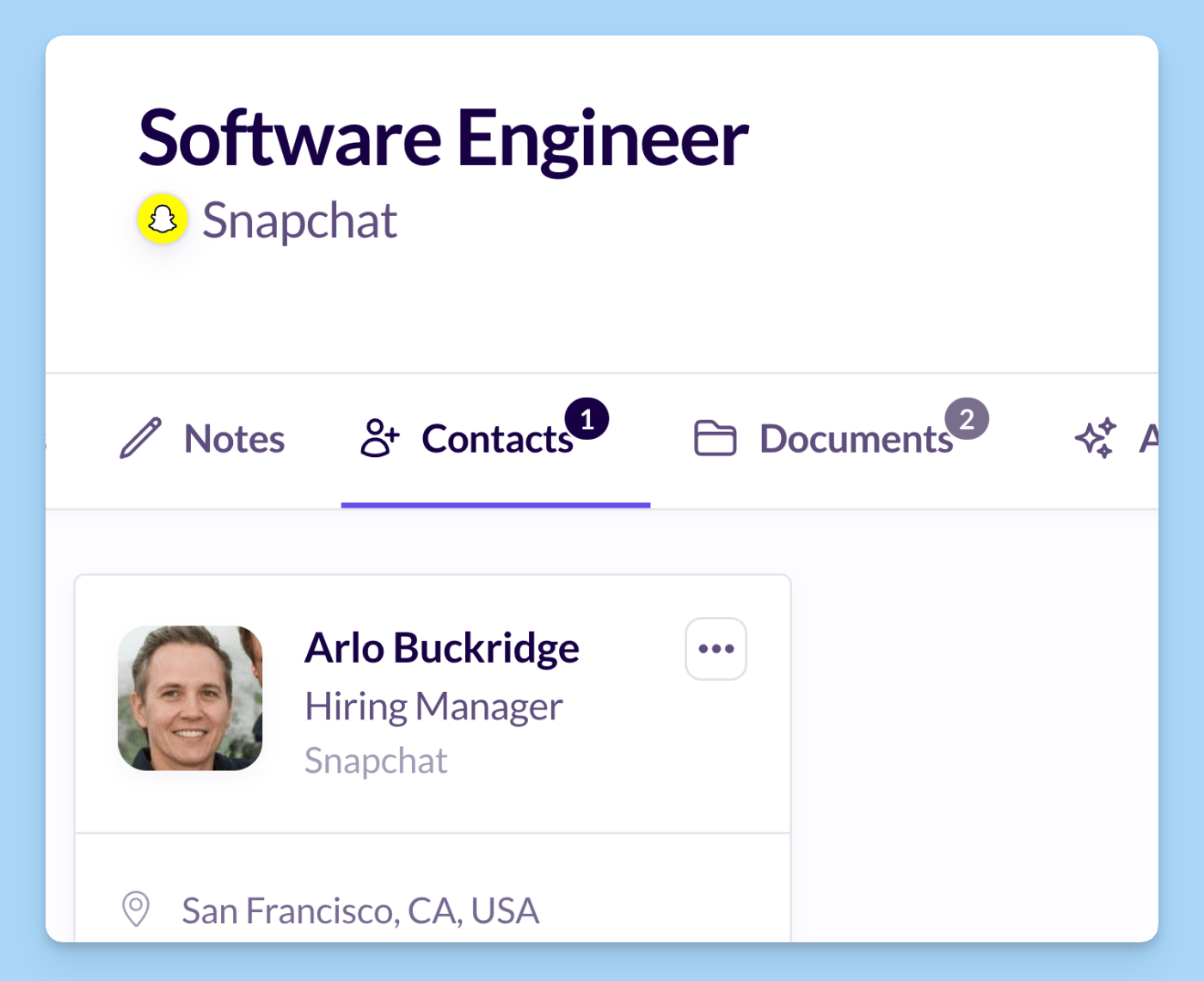 Organize your contact information