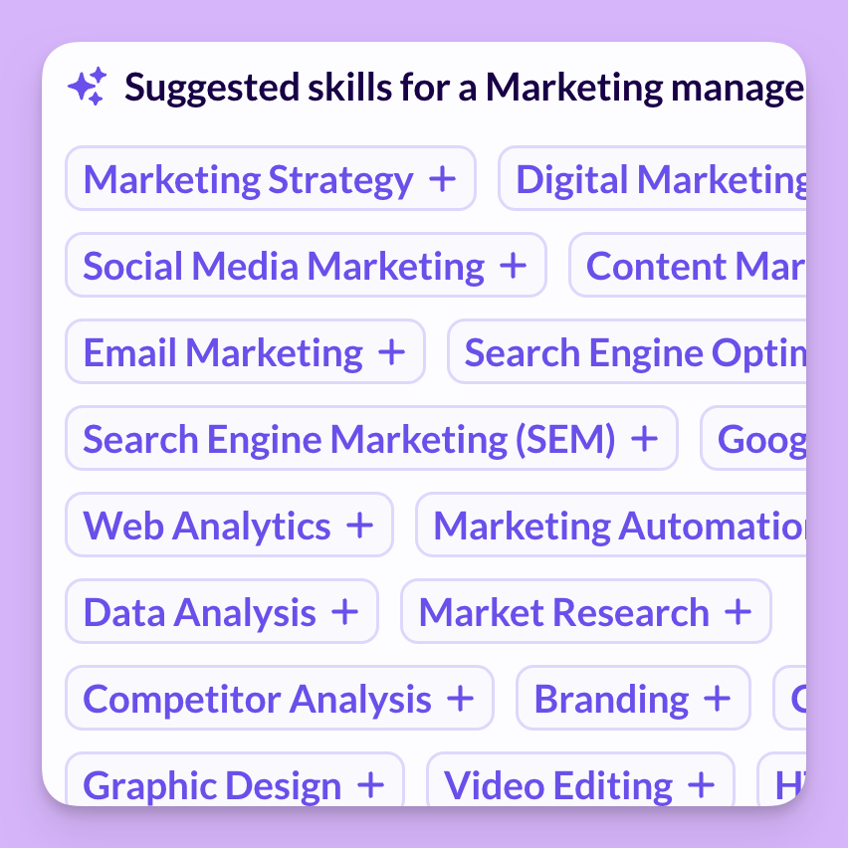 Resume Skills Suggestions