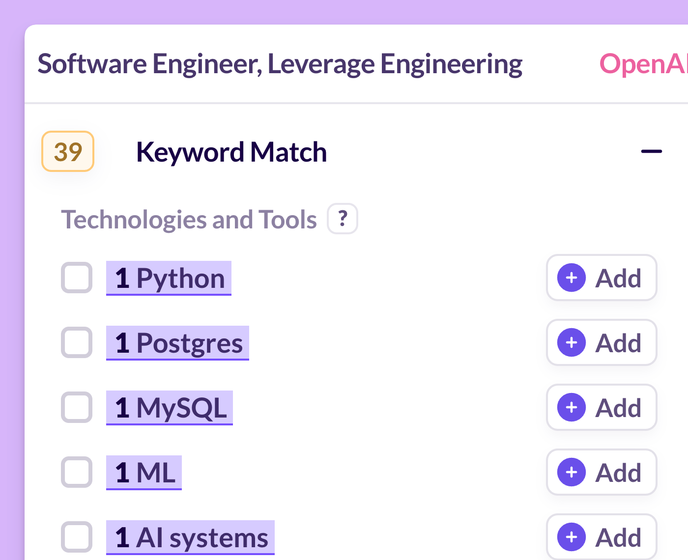 Integrate ATS-Friendly Keywords With Ease