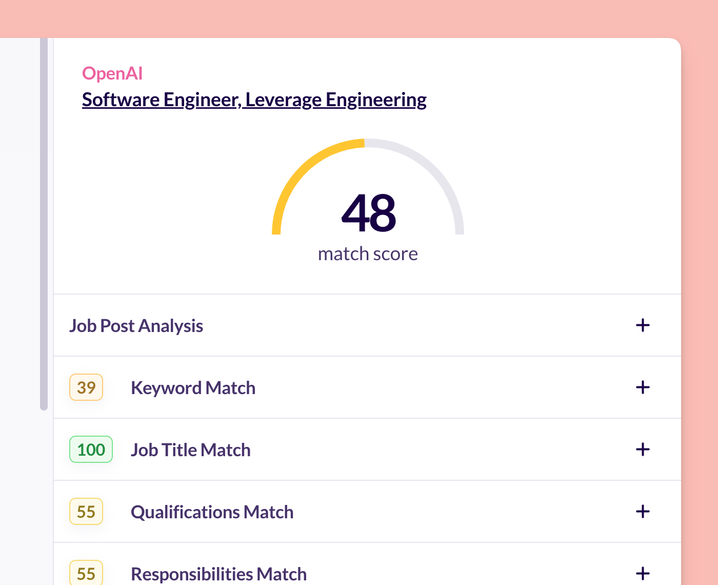 Discover Your Job Match Score
