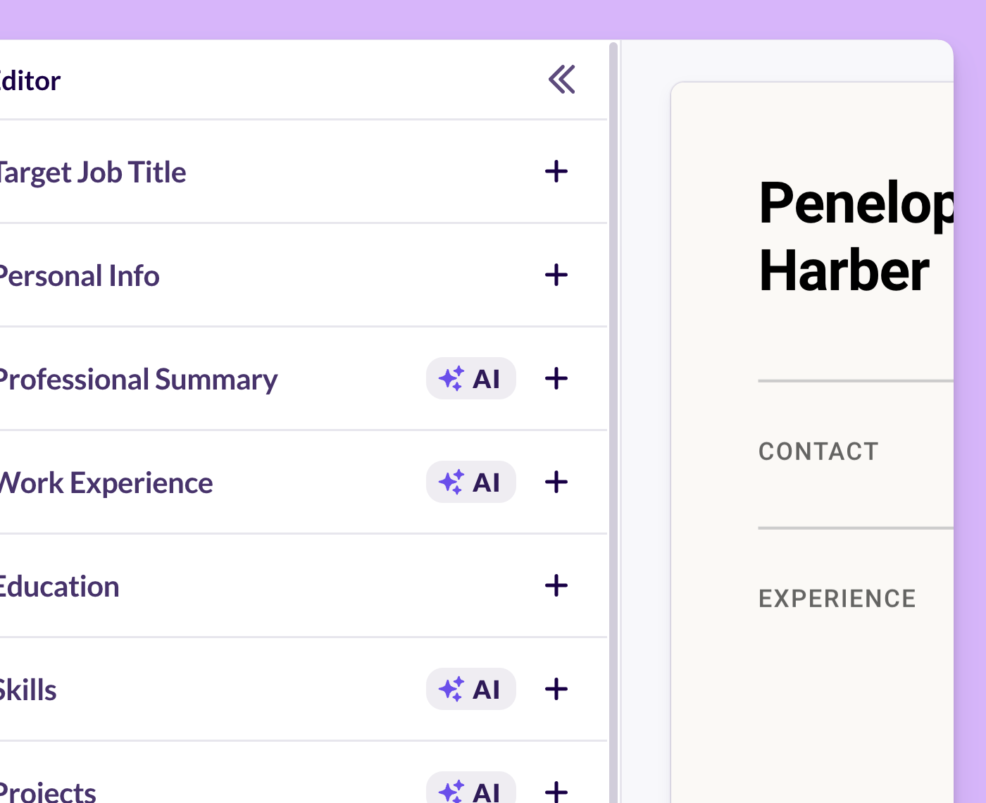 Create Your AI Resume, Faster