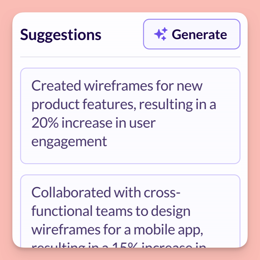 Resume Achievement Generator