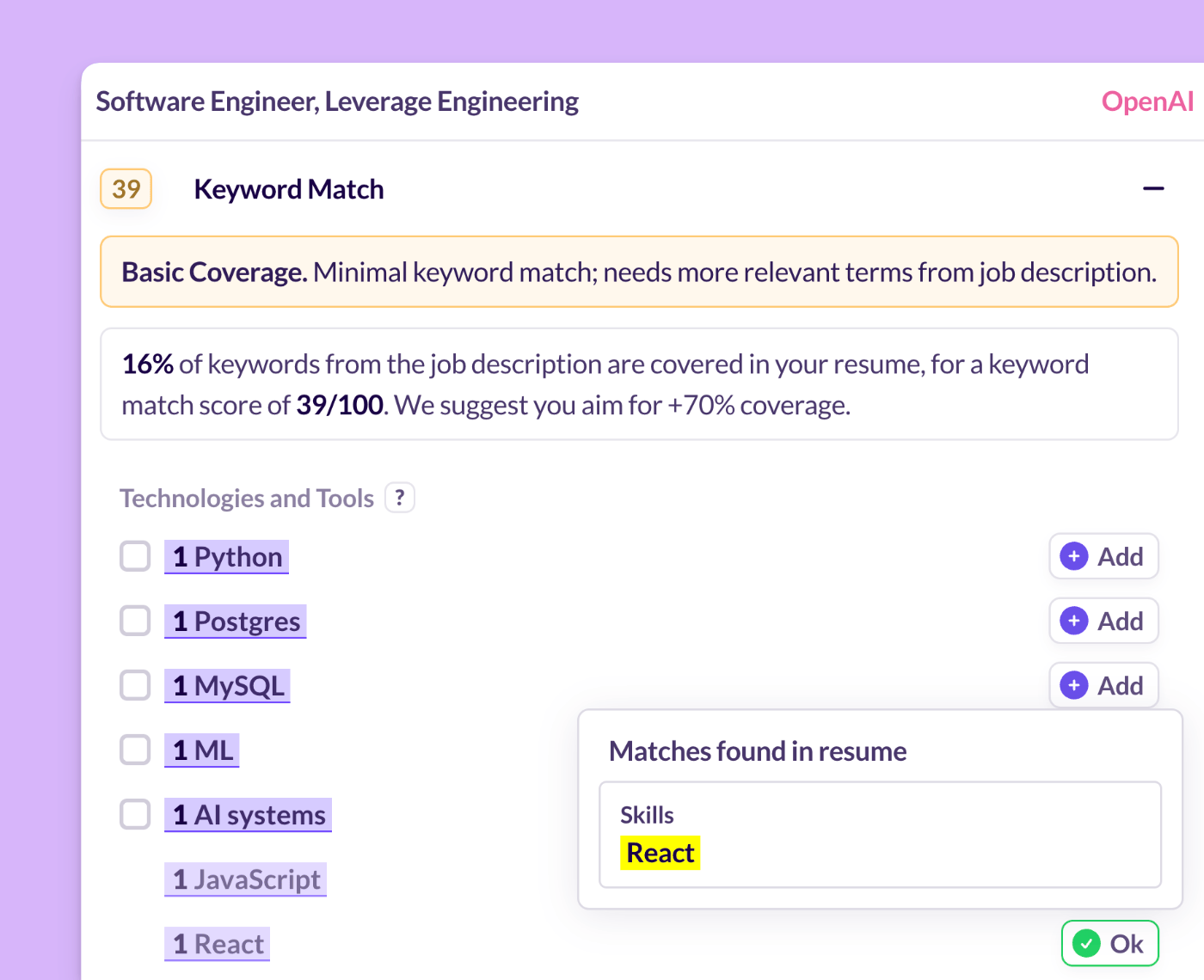 Use Job-Specific Keywords
