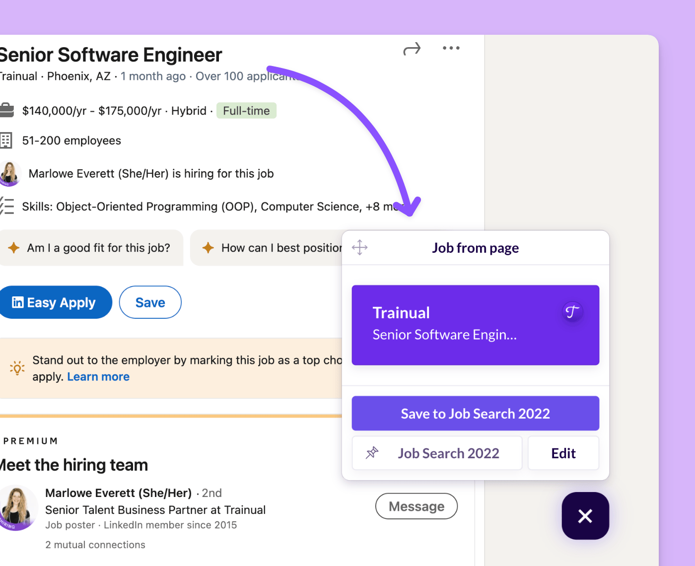 Save Jobs and Autofill Applications, Anywhere