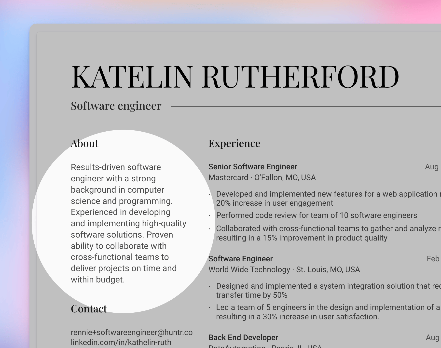 Resume Headline Generator