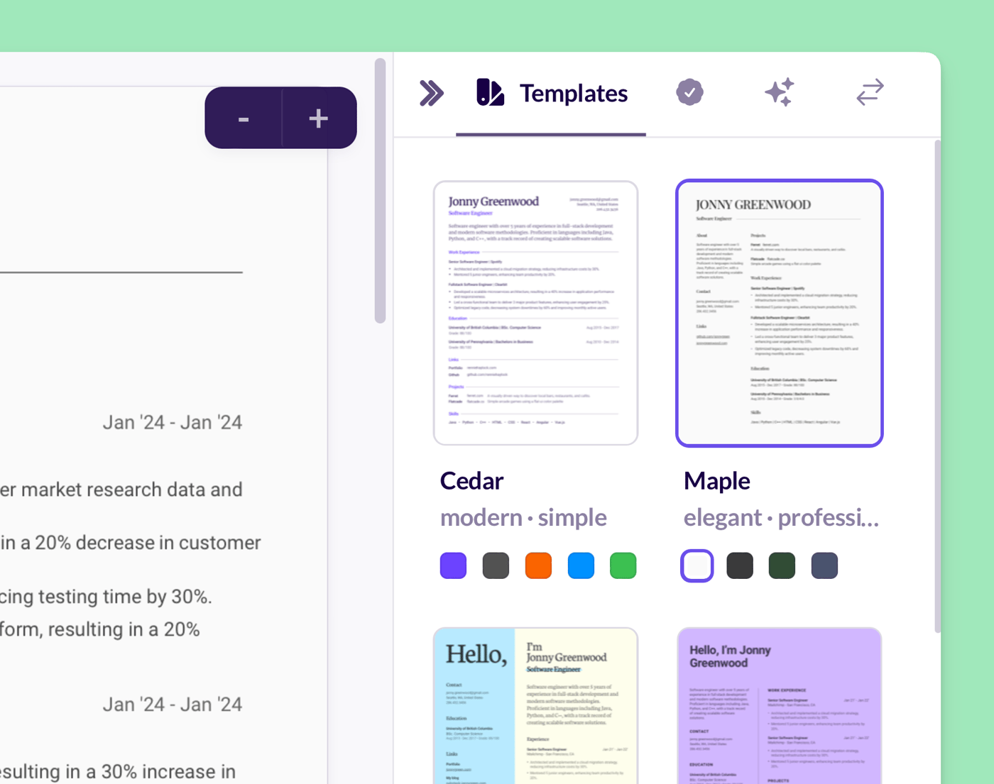 Use Free Resume Templates