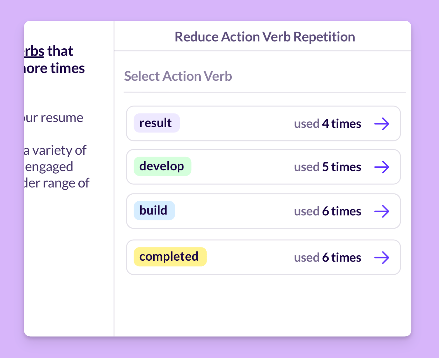 Avoid Repetition