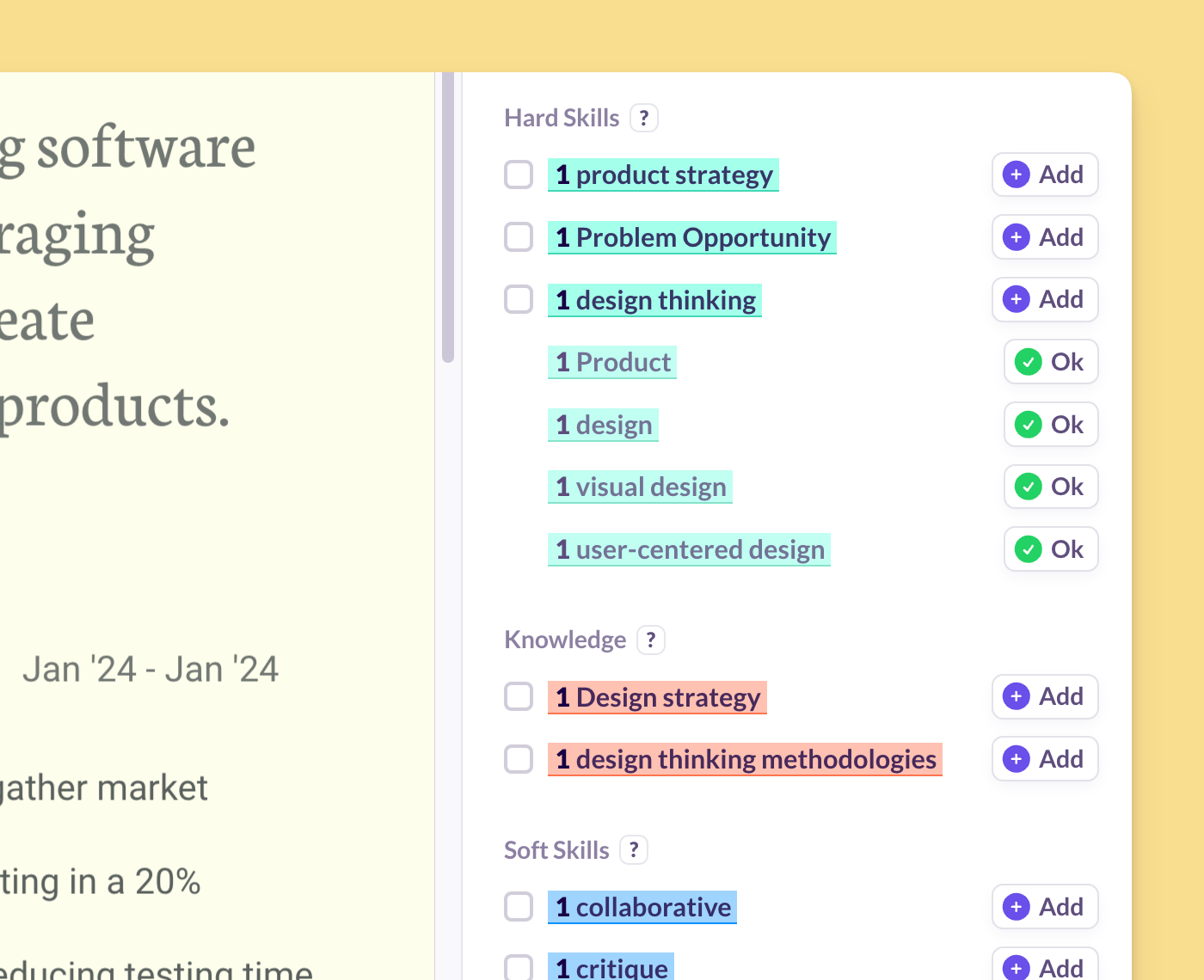 Discover a range of keyword types