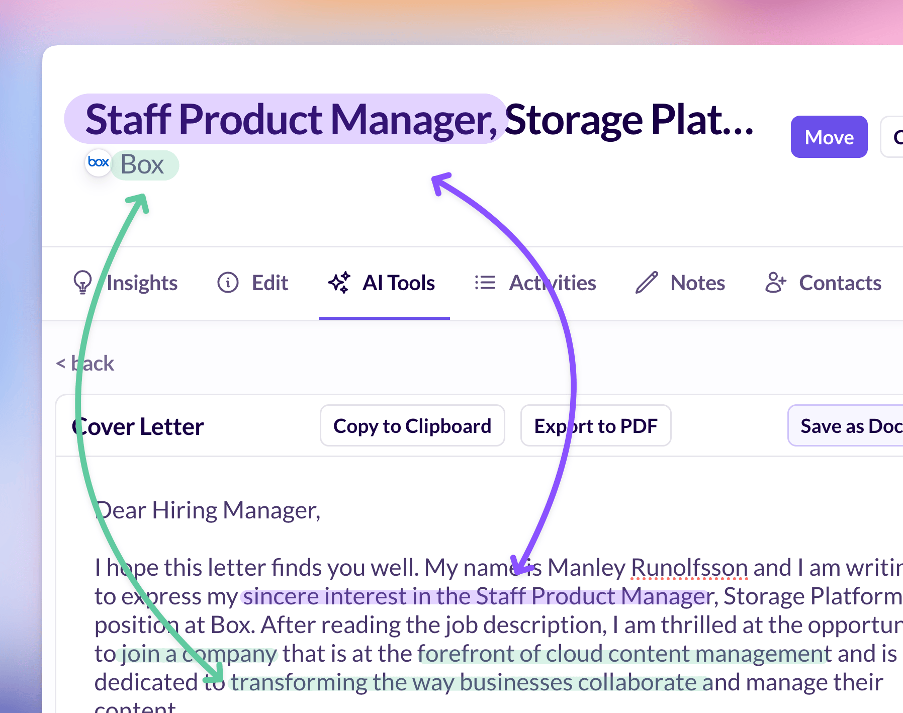 AI Cover Letter Generator