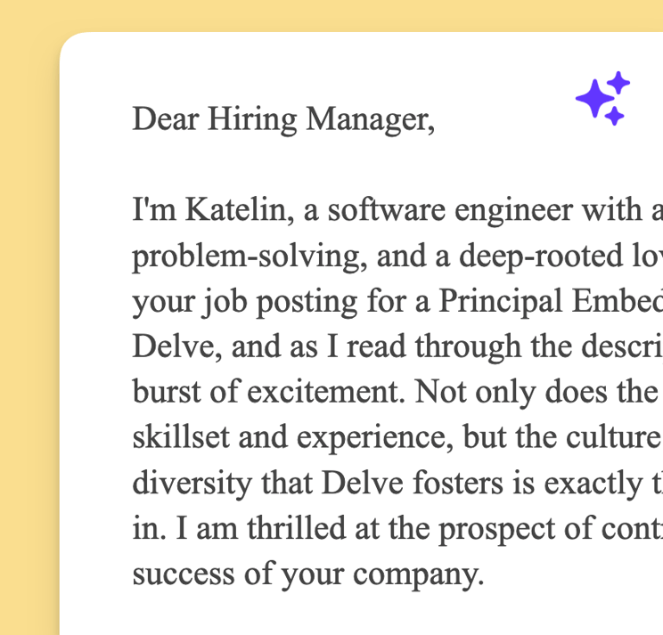 AI Cover Letters