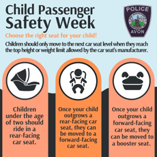 Avon Police Department Offers Safety Tips During Child Passenger Safety Week