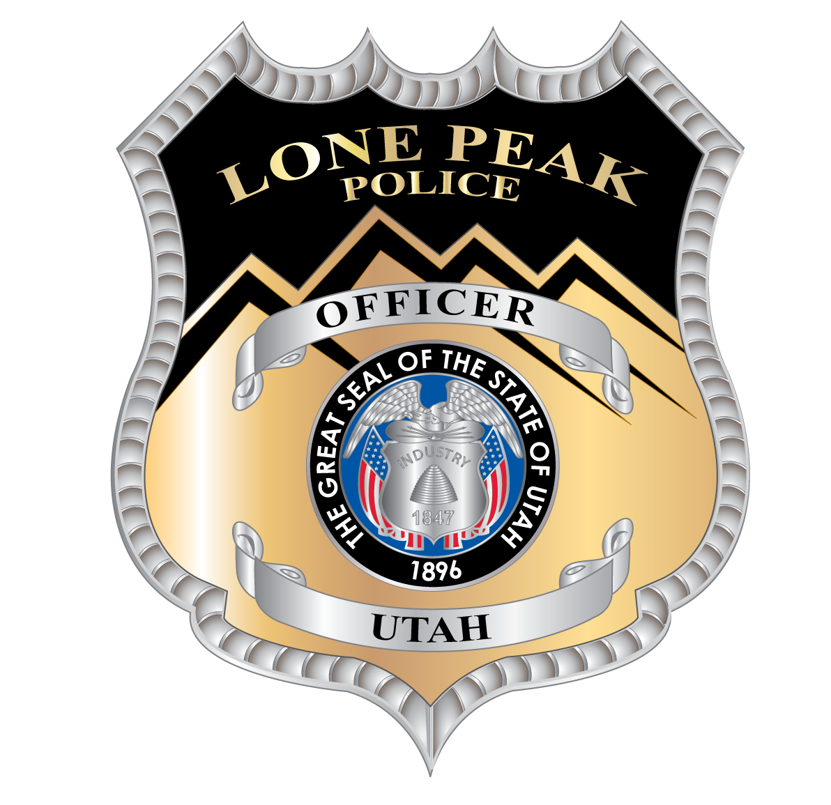 Lone Peak Utah Police Department Patch