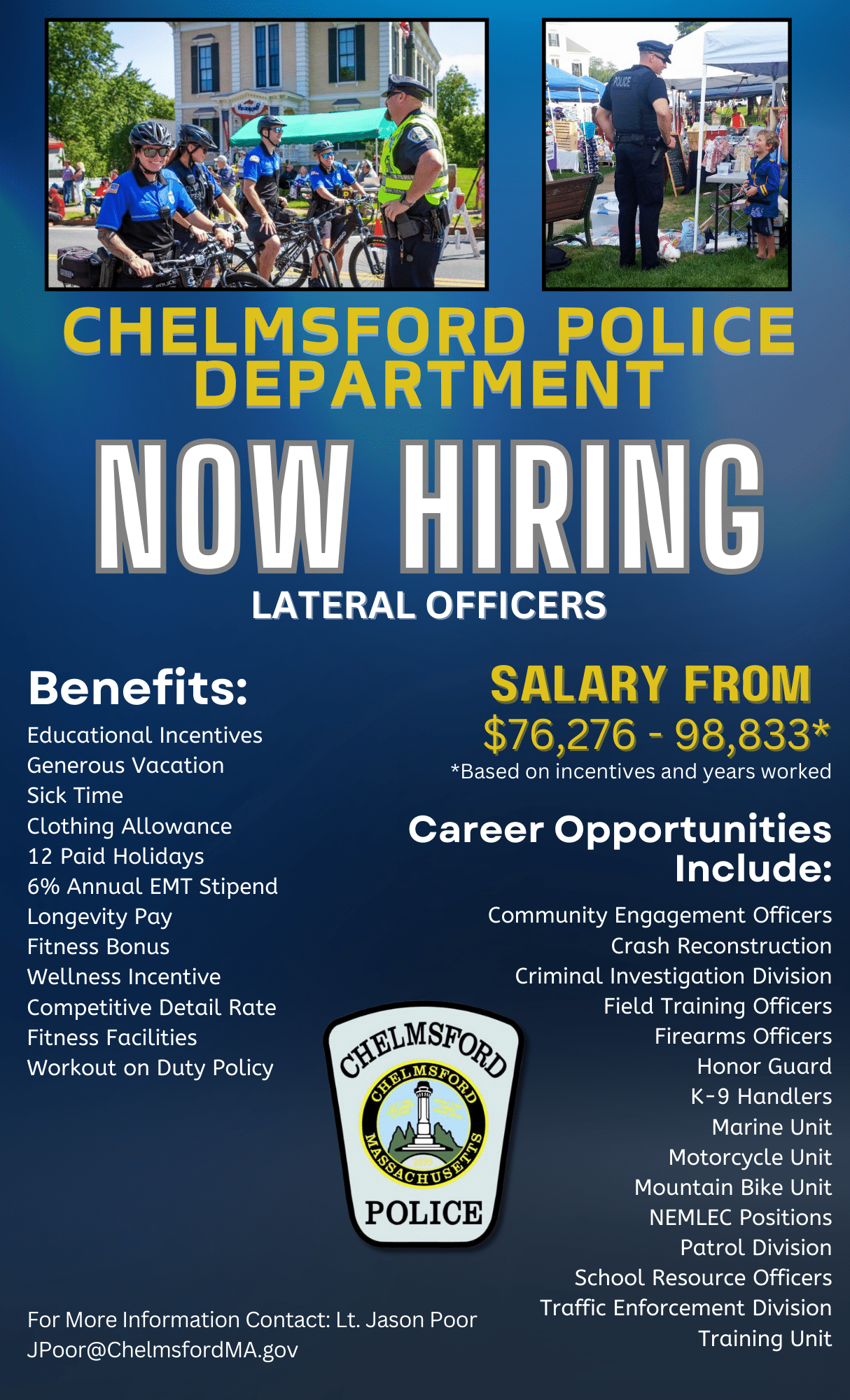 Chelmsford Police Department Ma 98 - 4smo233