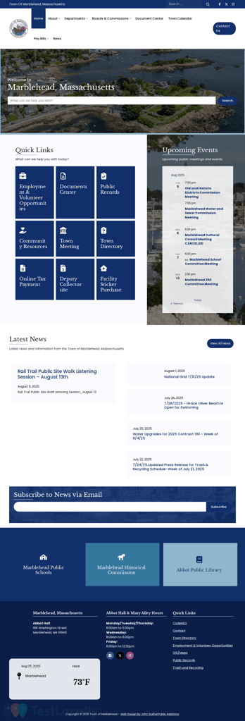 JGPR launched Marblehead, Mass. town website after town decides to move on from two national web vendors