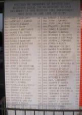 The left-side tablet at the Firefighter Memorial at Florian Hall, Hallet St., Dorchester.