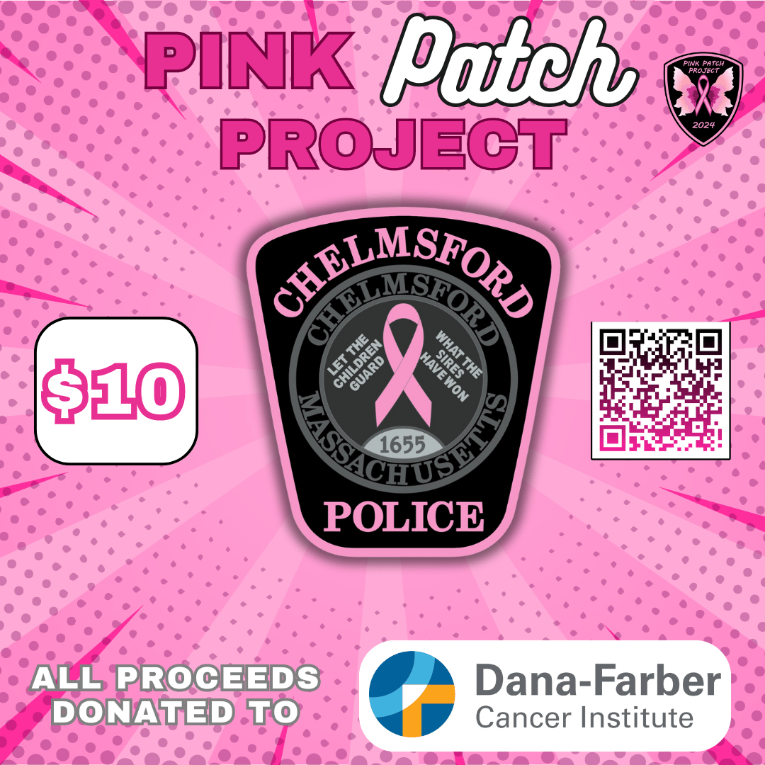 Chelmsford Police Supporting Breast Cancer Awareness Through Pink Patch