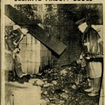 March 6, 1961 newspaper story featuring Inspector Gilbert W. Jones, Arson Squad, in East Boston.
