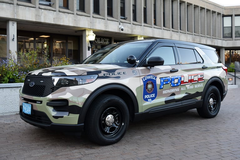 Lowell Police Department Unveils Cruiser Honoring Veterans