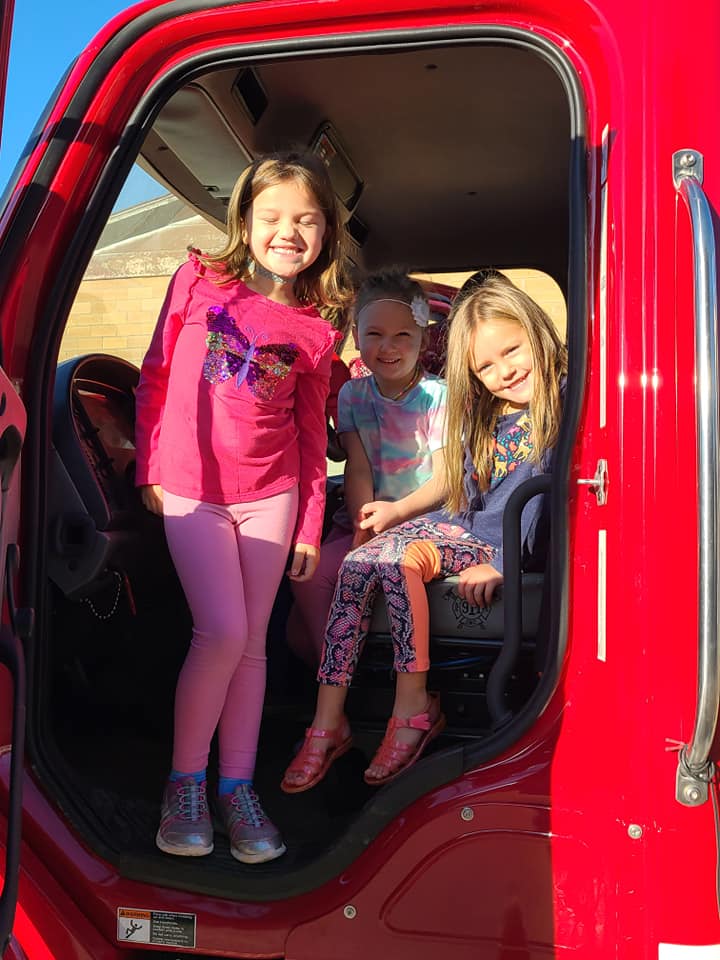 Preschool students learning about fire prevention.