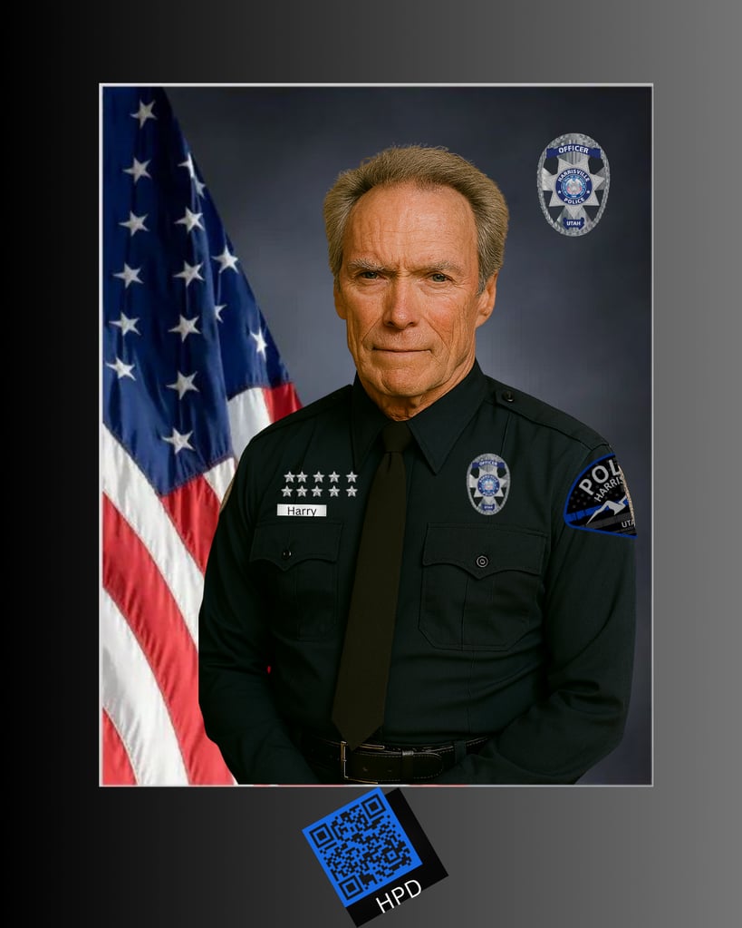 Dirty Harry is asking you if you Feel Lucky enough to Join the Harrisville Police Department