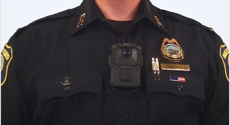 police officer wearing a body-worn camera