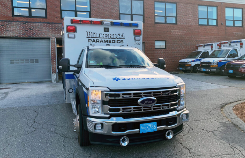 Billerica Emergency Medical Services new P150 advanced life support ambulance.