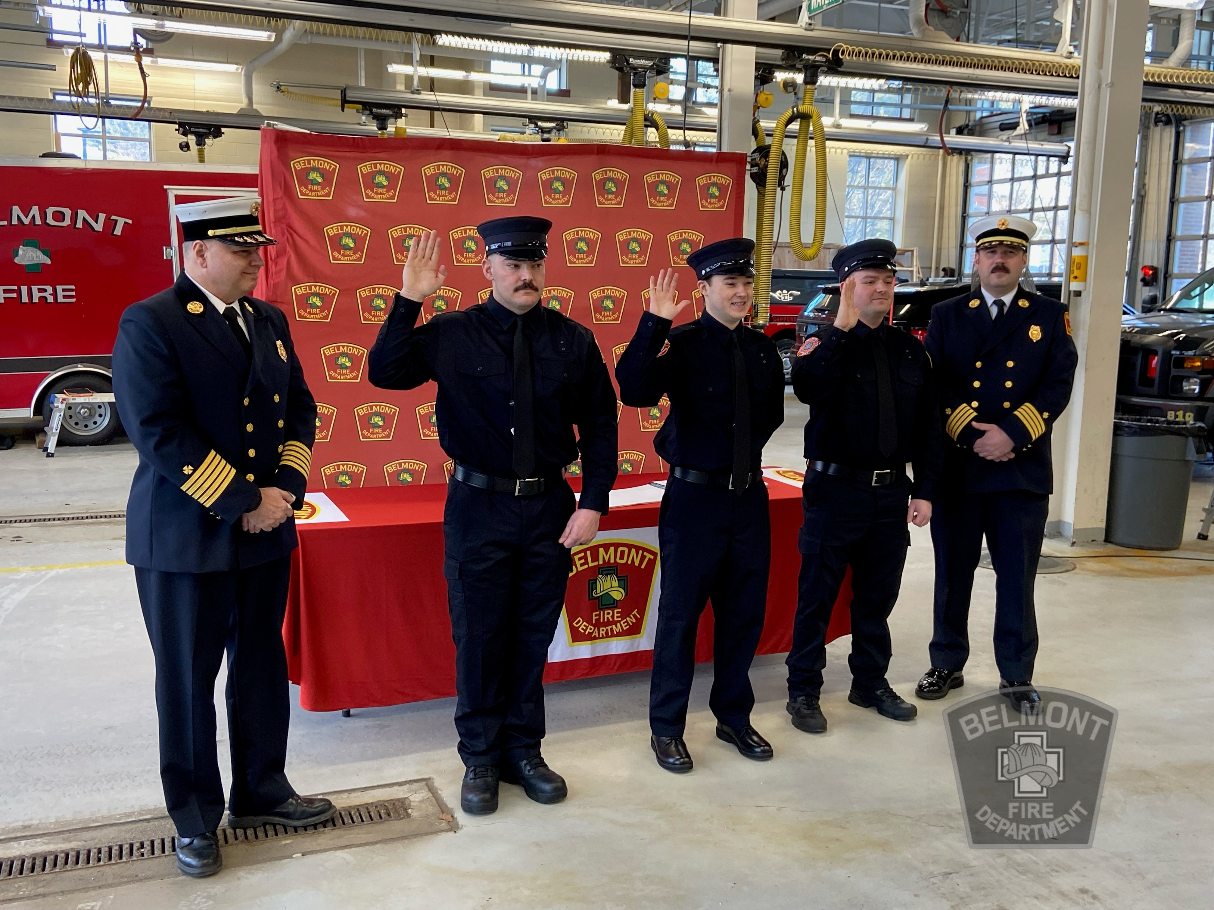THREE NEW FIREFIGHTERS – Belmont Fire Department