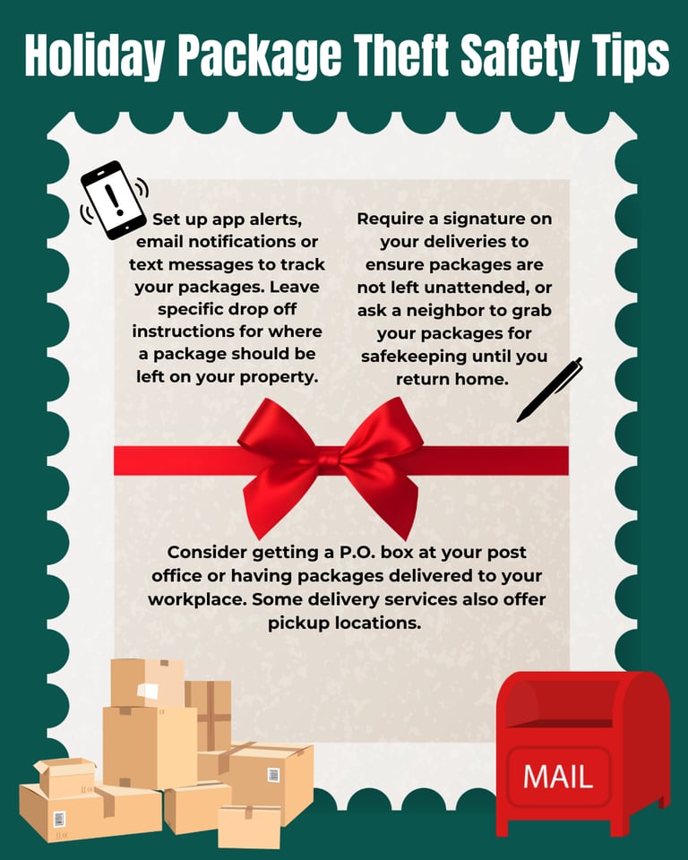 Lowell Police Share Important Guidance to Help Prevent Package Theft This Holiday Season