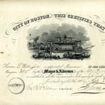 Appointment certificate for Hiram L. Wallingford as Foreman of Engine Co. 5, effective September 2, 1858.