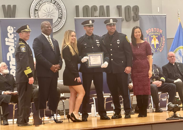 Mass Latino Police Officers Association Congratulates Officer Anthony Chevere on Graduation from the Boston Police Academy
