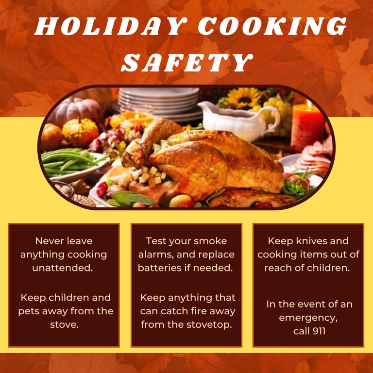 Enfield Fire District 1 Offers Holiday Cooking Safety Tips