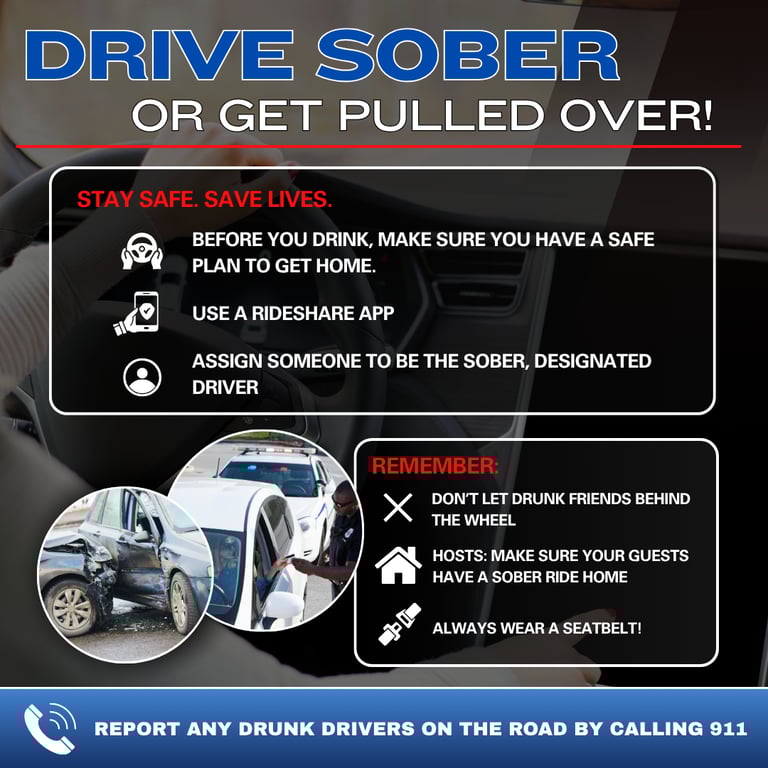 Beverly Police Advises Residents to Drive Sober or Get Pulled Over