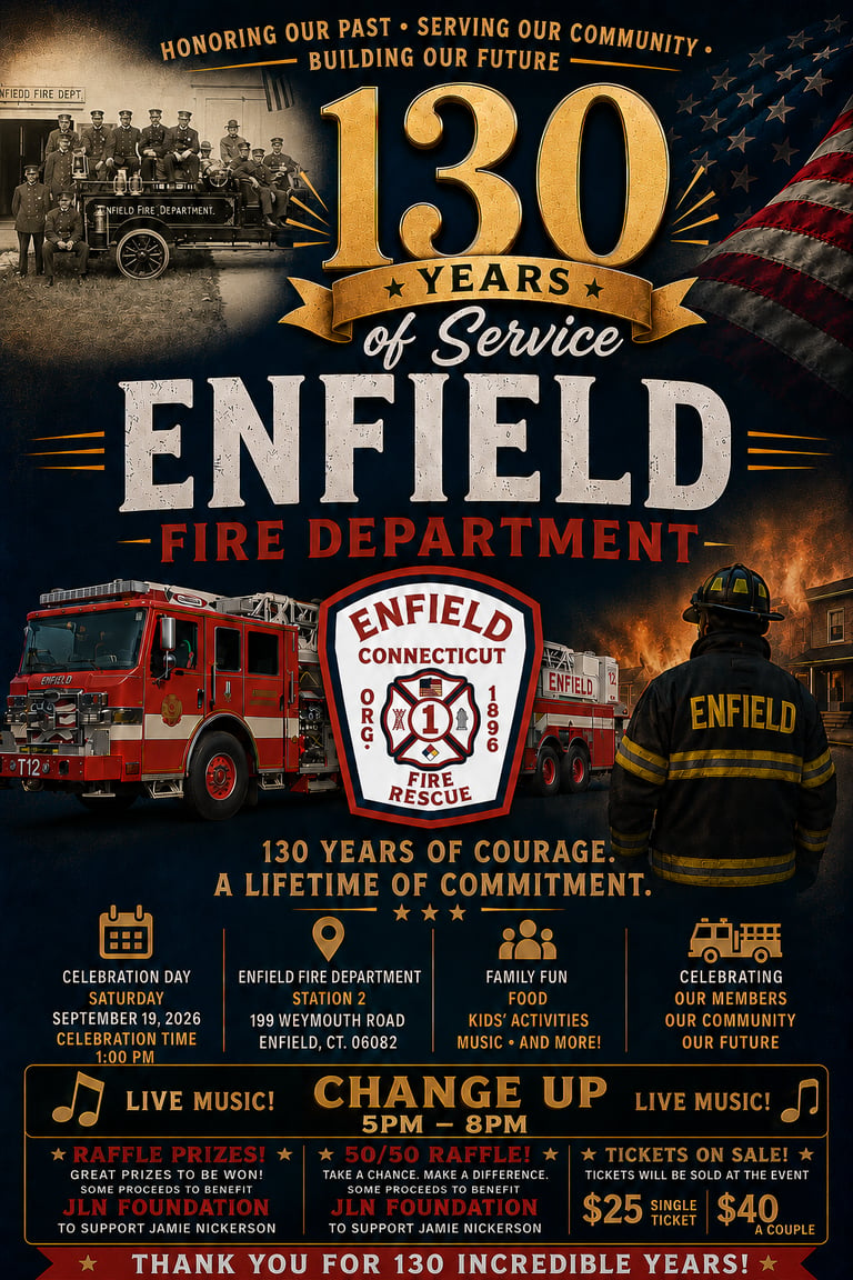 Enfield Fire Department to Celebrate 130 Years of Service