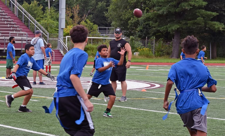 PHOTOS: Lowell Police Youth Services, Afro-American Community Collaborative and Merrimack Valley Flag Football Offer Summer Camp