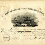 Appointment certificate for Hiram L. Wallingford as a member of Engine Co. 5, effective April 1, 1857.