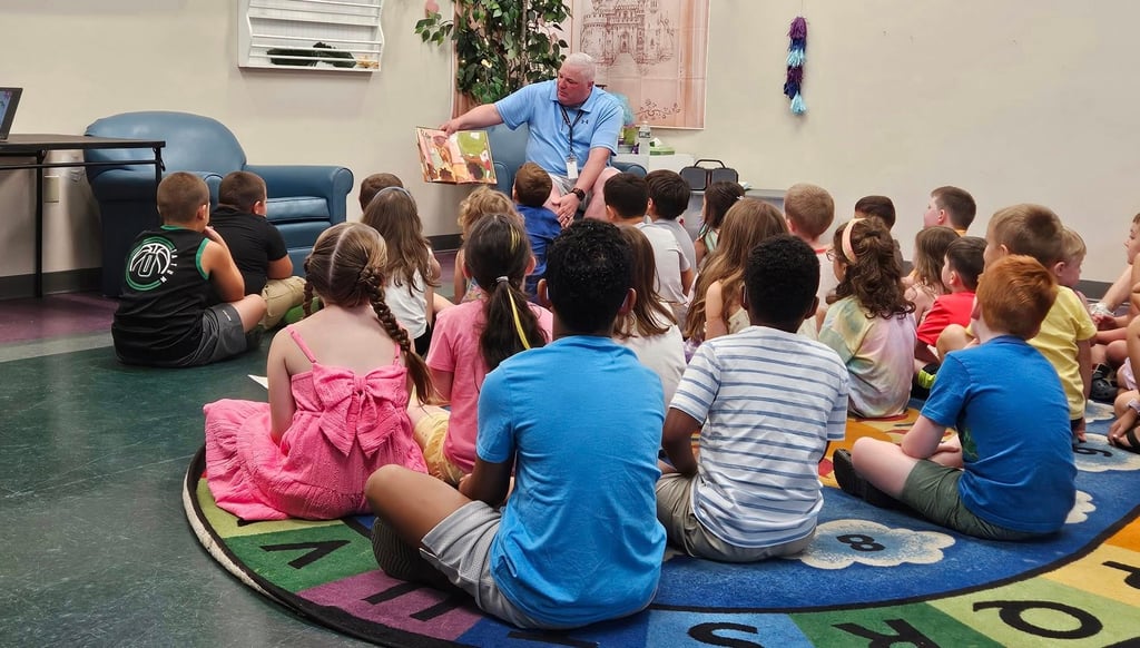 Mr. Middlemiss and Mr. McCann had so much fun today reading aloud to some awesome Frederick J. Dutile Elementary School students and their families at the Billerica Public Library!