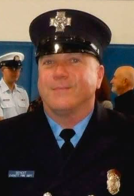 Firefighter John Benoit headshot.
