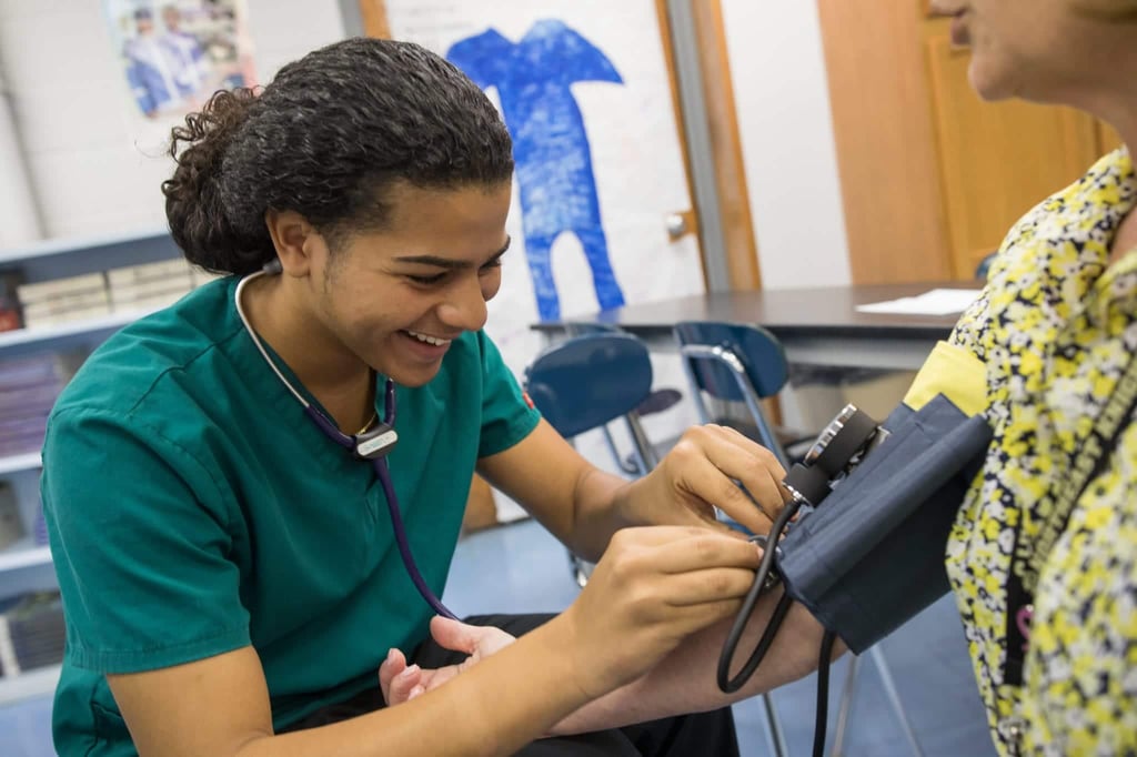 Student in Health Assisting Program