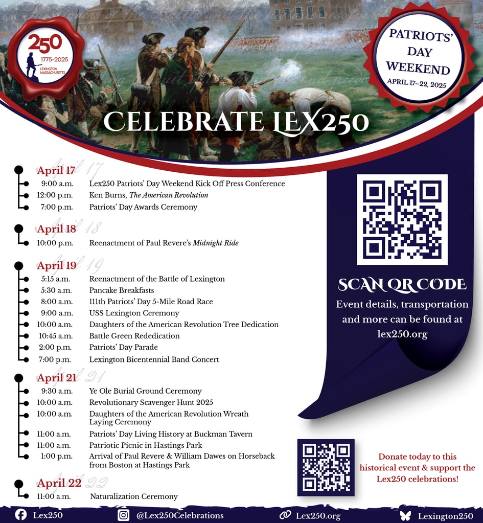 Lex250 Events Schedule