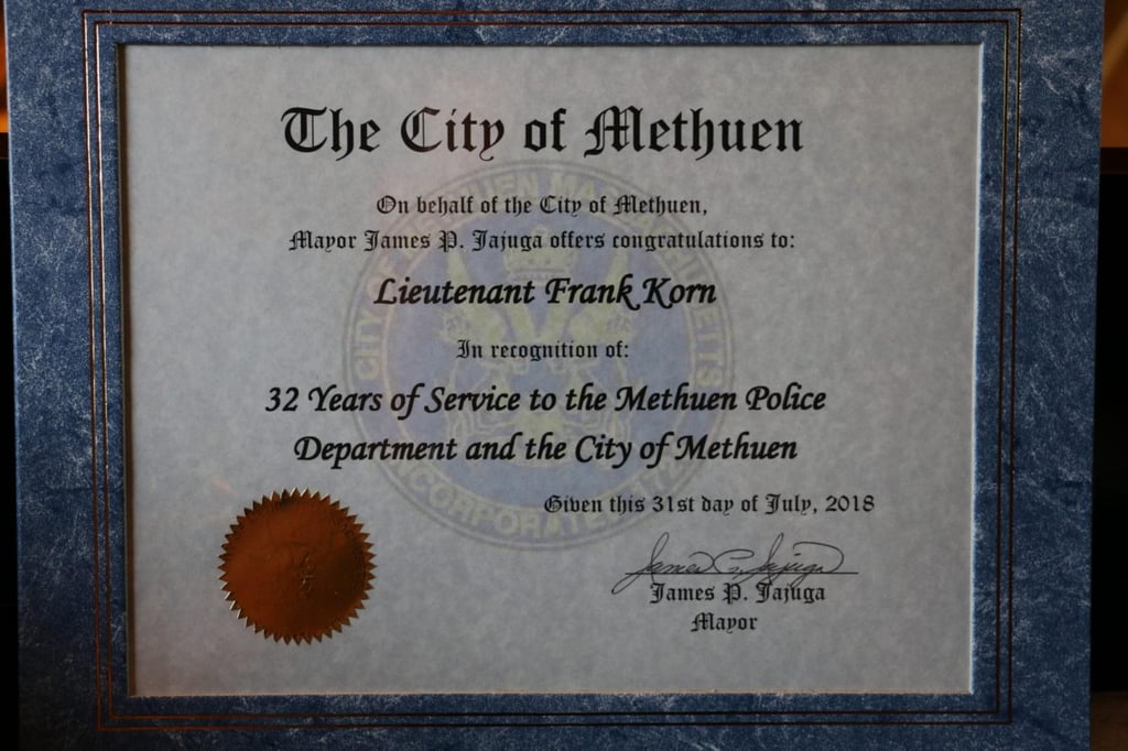 A proclamation from the city of Methuen