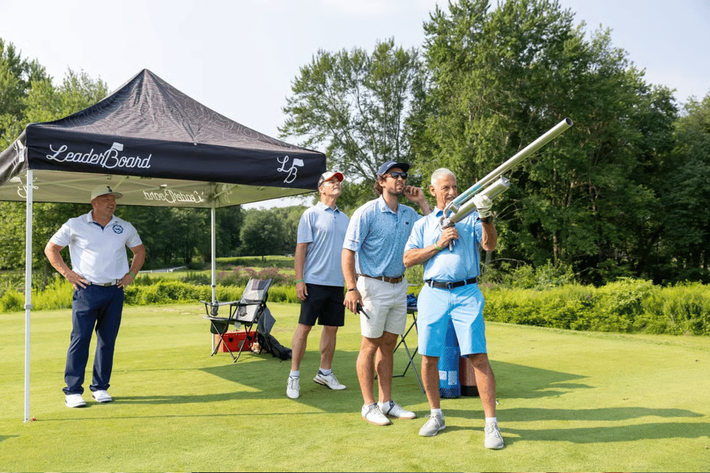 The air cannon was one of many contests during the tournament. 