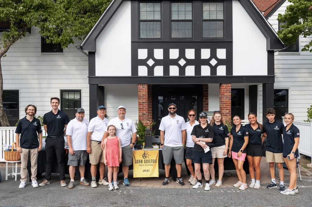 The John Guilfoil Public Relations Team at the inaugural JGPR Charity Golf Tournament. 