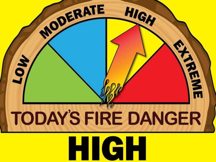 Enfield Fire District No. 1 Announces HIGH Forest Fire Danger Level Today