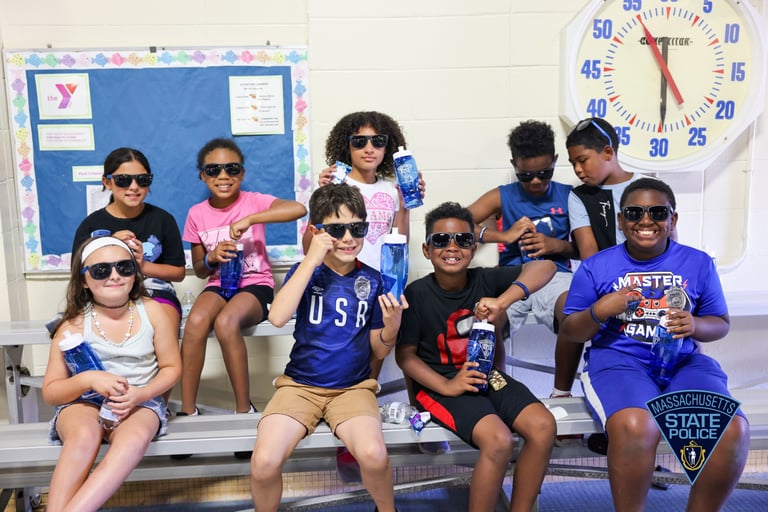 State Police, Lowell Police, Lowell YMCA Team Up to Teach Children About Water Safety