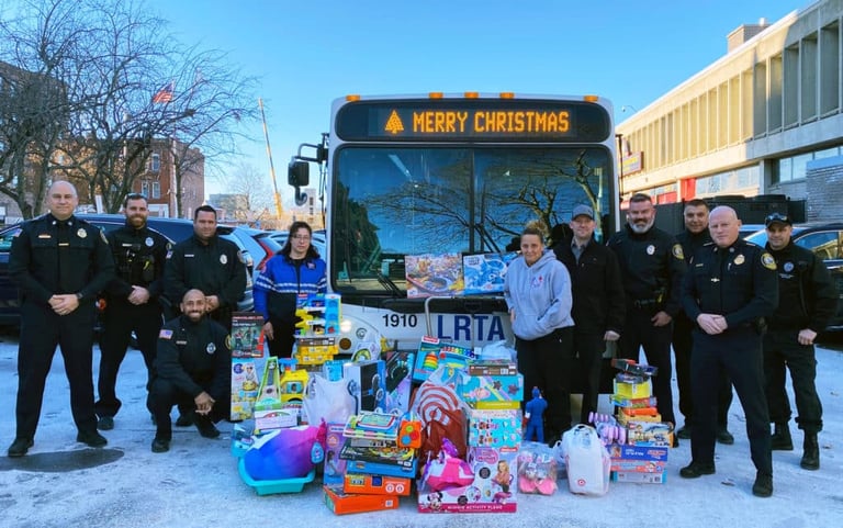 Lowell Police Department and Community Partners Collect More Than 1,000 Gifts for Eighth Annual Holiday Toy Drive