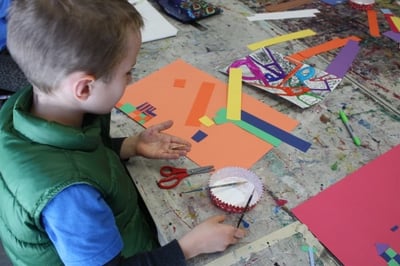 Child Creating Art - Kids Art Essentials Art Class by Hunakai Studios