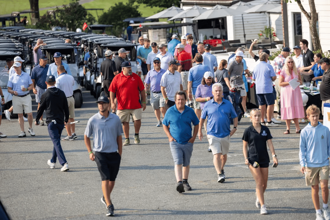 Over 100 golfers played in the JGPR-Hundred Club Charity Golf Tournament at Sandy Burr Country Club on Aug. 13. (Photo Courtesy John Guilfoil Public Relations)