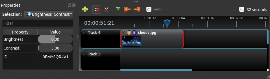 OpenShot clip effects